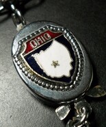 Ohio Key Chain Valet Style Connection Red White Blue and Silver Shield o... - $6.99