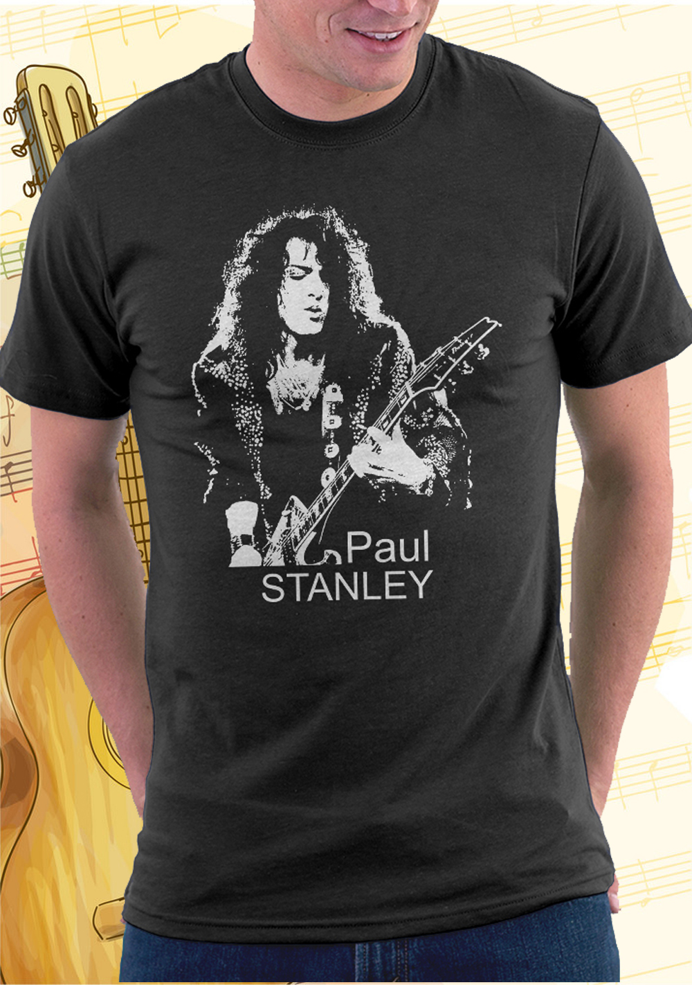 KISS Rock Band Graphic T-shirt Paul Stanley Unisex Adult Men's Women's ...