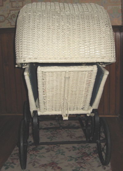 heywood wakefield wicker baby carriage