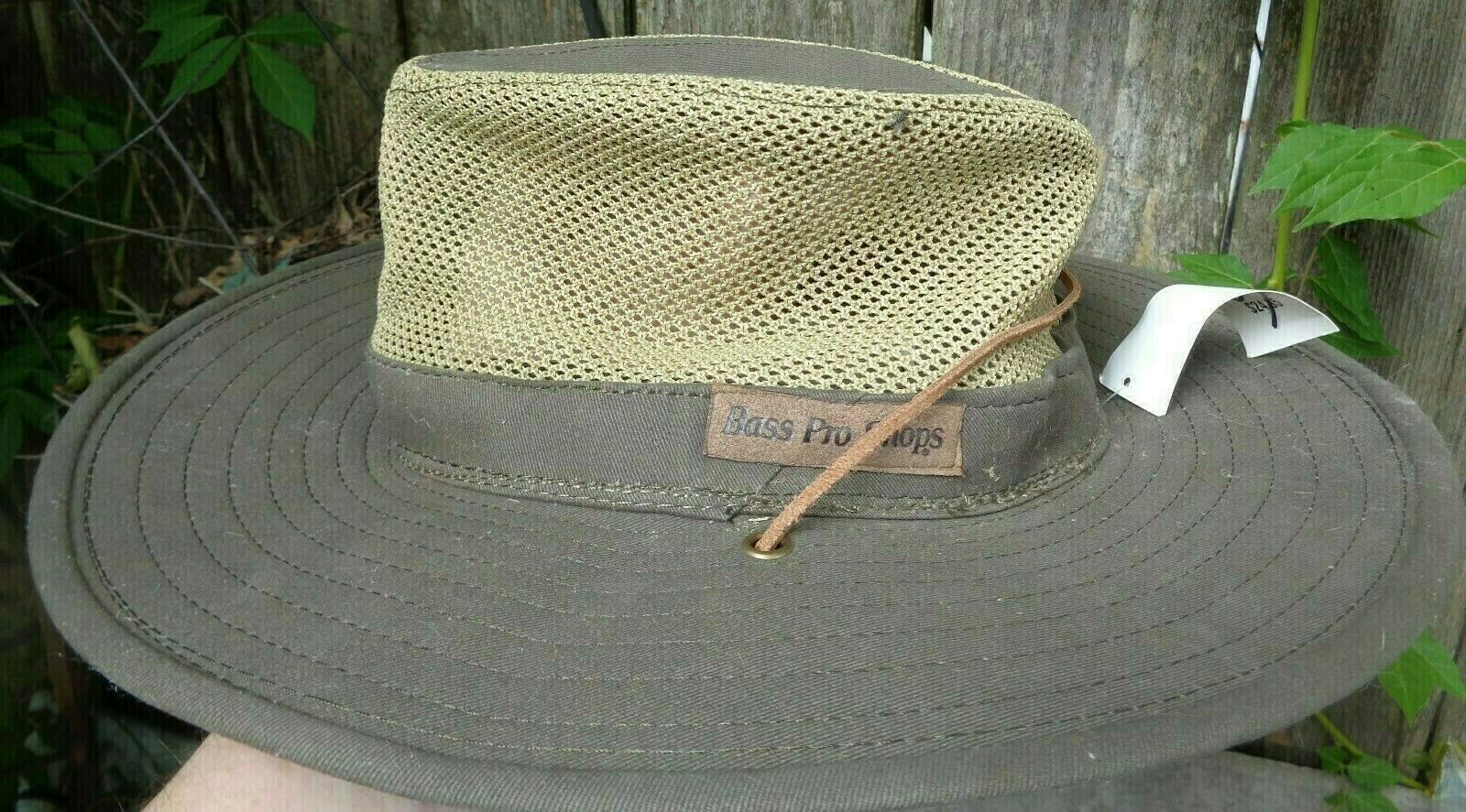 Bass Pro Shop Olive Green Brimmed Hat w 