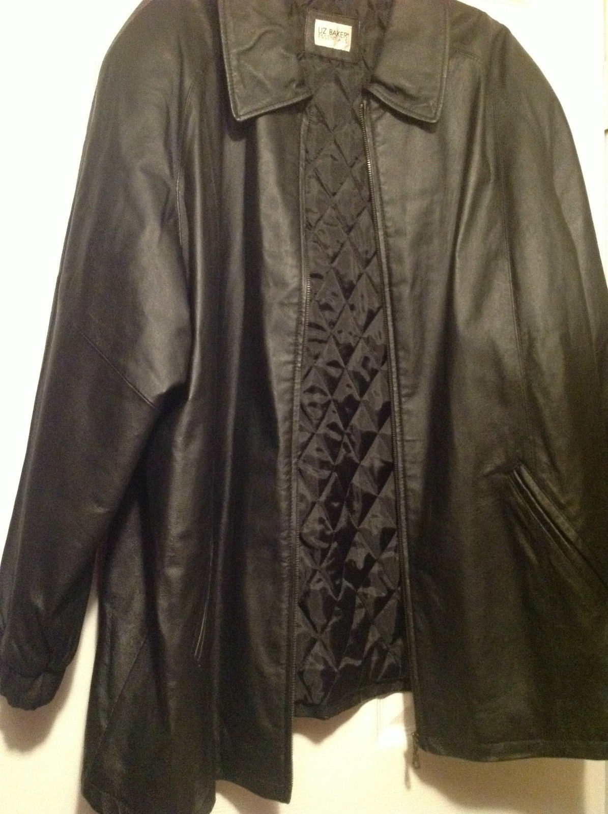 New Liz Baker Premium Leather Swing Coat W And Similar Items