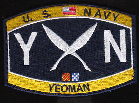 US Navy YN Yeoman Rate Military MOS Patch - Other