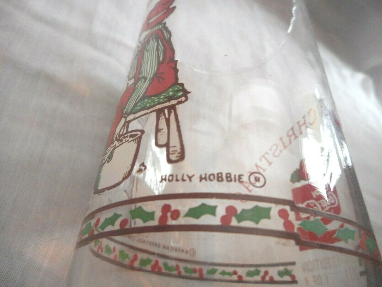 Holly Hobbie Merry Christmas Coke Coca Cola Drinking Glass Limited