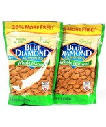 2 Blue Diamond 19.2 Oz Whole Natural Almonds Irresistible Snacking Smart... - $28.99