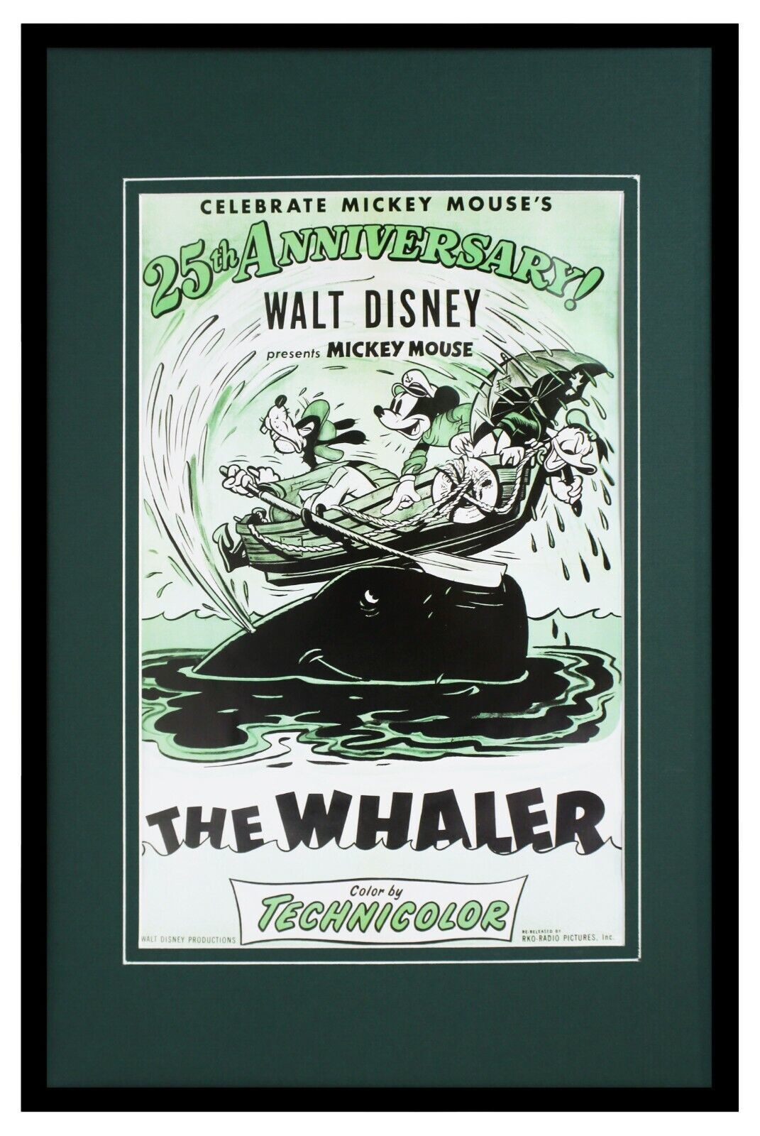 The Whaler Disney Framed 11x17 Repro Poster Display Mickey Mouse Goofy ...