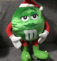 Gemmy Ms. Green Anthromorphic 2ft M&M Santa Claus Holiday Door Porch Greeter #1 - $89.10