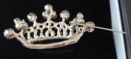 Stock Pin or Brooch Crown Crystals Horse Show NEW image 3