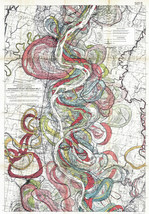 Sheet 10 - 1944 Harold Fisk Map Mississippi River Meander Belt Alluvial Valley - $13.81