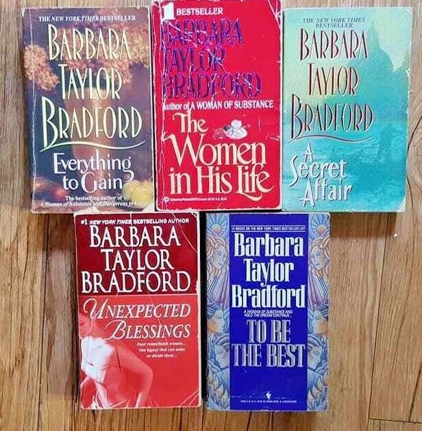 Lot Of Barbara Taylor Bradford Paperback Books Free Shipping Fiction Literature