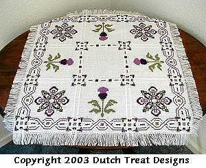 Thistle Tabletopper Cross Stitch Chart Dutch And 50 Similar Items