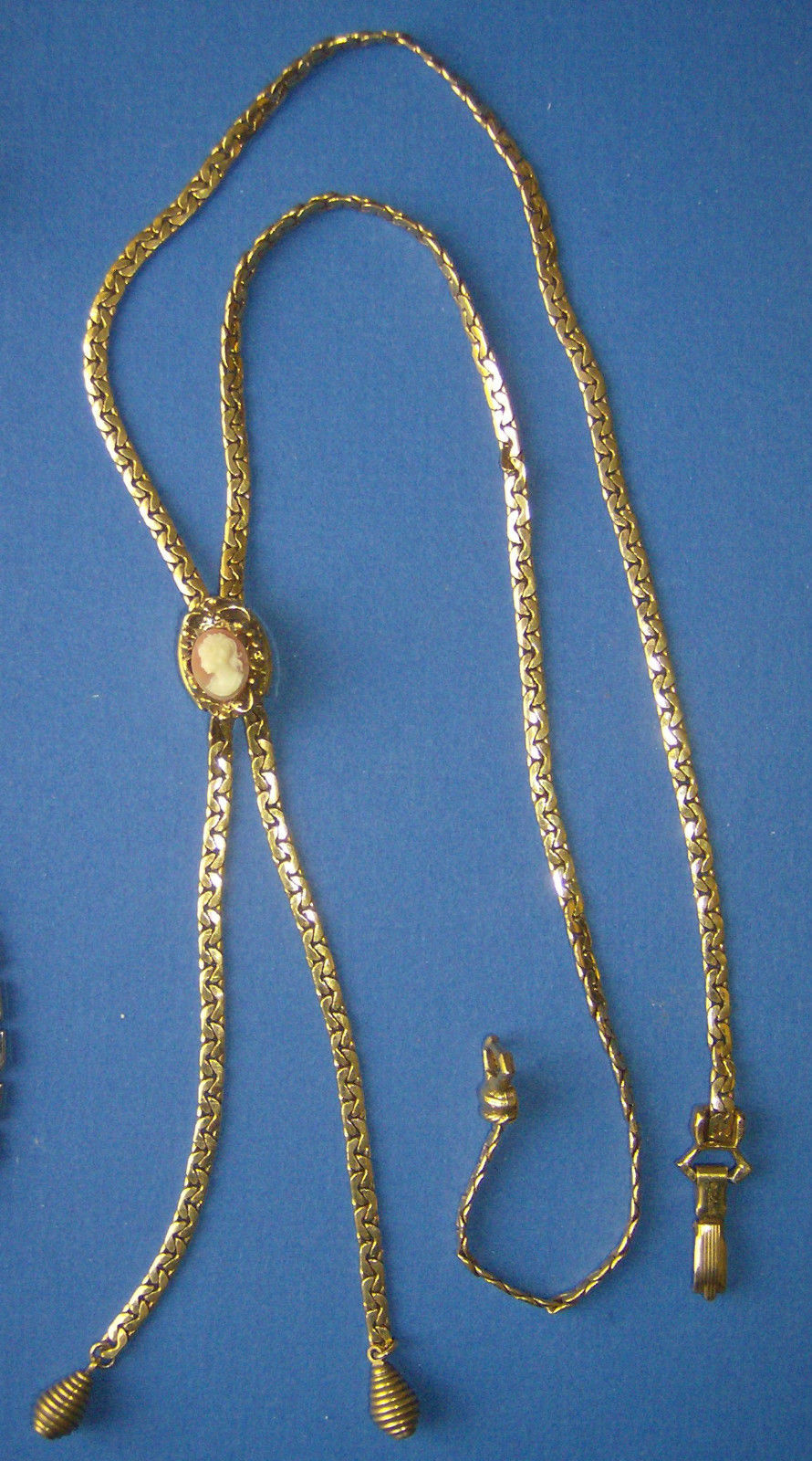 Vintage Signed Goldette Lariat Necklace With and 17 similar items