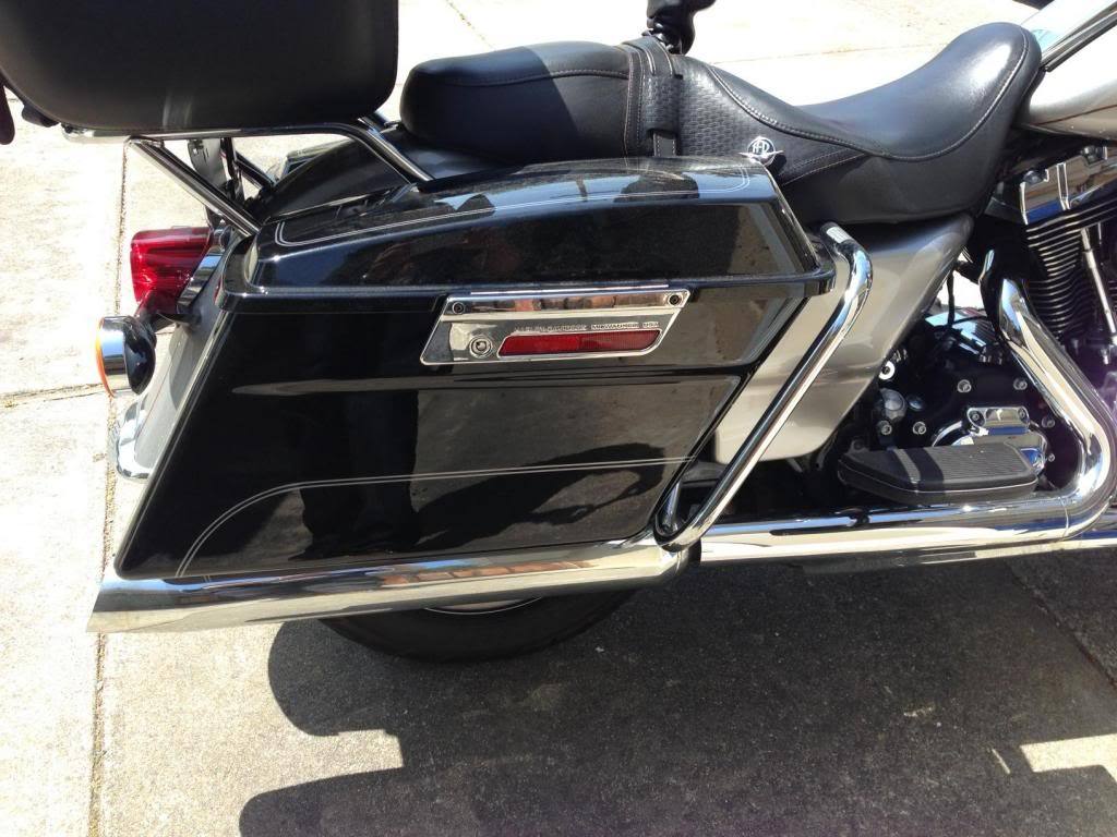 Black Denim Touring Hard Saddlebags Harley and similar items