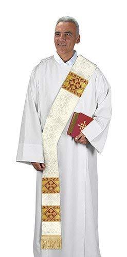 Christian Brands Catholic Avignon Collection Deacon Stole (Ivory)