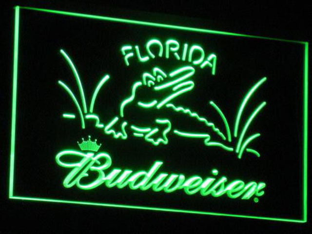Budweiser Crocodile LED Neon Sign the walls decor crafts