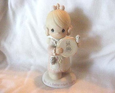 Precious Moments Figurine " Birds of a Feather Collect Together" #E-0006 - $7.50