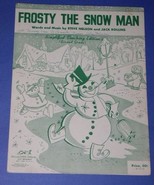 FROSTY THE SNOW MAN VINTAGE SHEET MUSIC 1950 - $22.99
