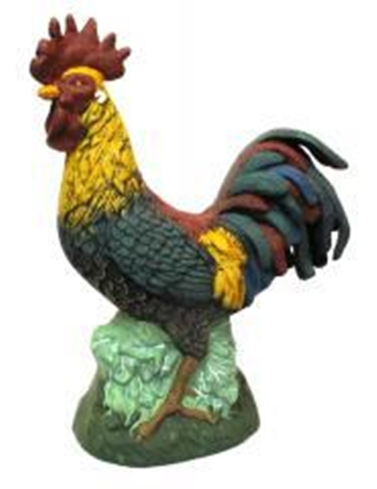 cast iron rooster statue
