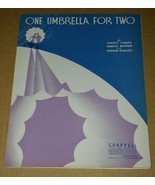 One Umbrella For Two Sheet Music Vintage 1935 - $23.99