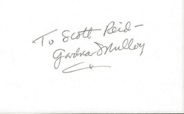 Gardnar Mulloy Signed 3x5 Index Card G