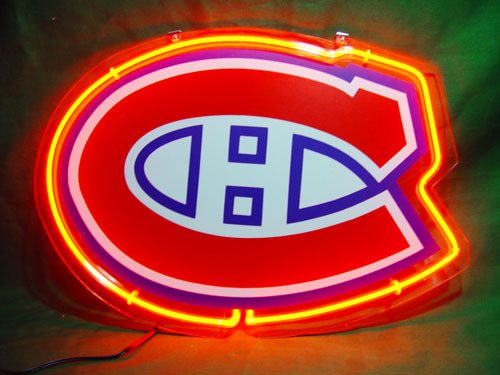 Montreal Canadiens Neon Lamp Sign 20"x16" Bar Light Beer Glass 