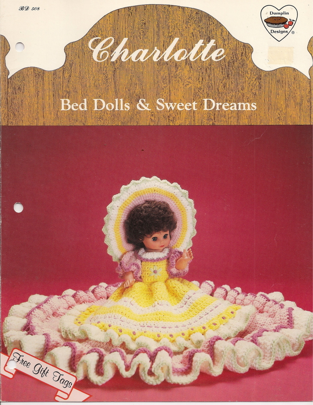 Charlotte Bed Dolls & Sweet Dreams Crochet Outfit 13"/14" Dolls Dumplin