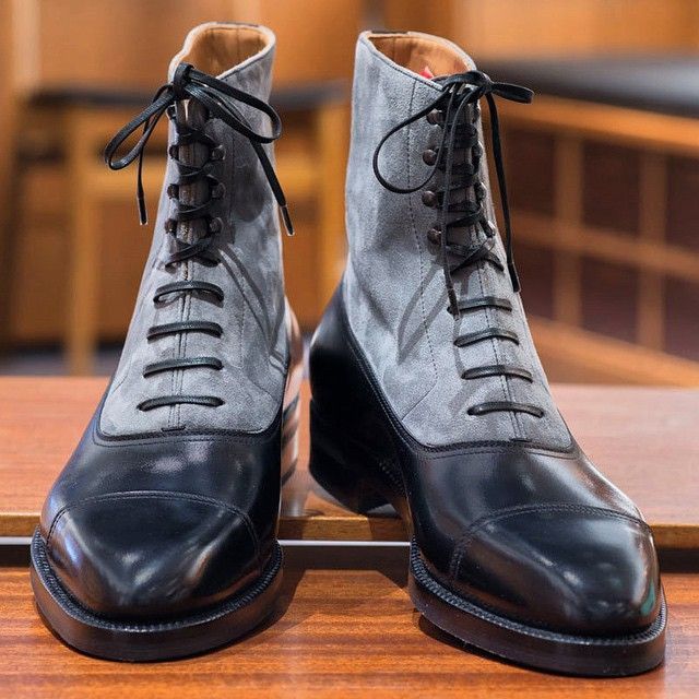 two tone boots for men