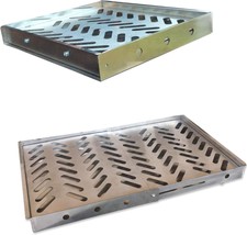 Charcoal Holder/Box, Stainless Steel Grill Tray, Built-In Ash Pan,, Pit - $64.92
