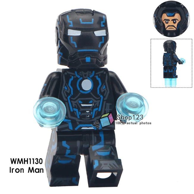 Iron Man Armor Mark IV MK4 Neon Marvel Superhero Single Sale Lego ...