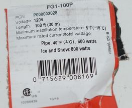 nVent FG1 100P FrostGuard 120V Preassembled Heating Cable 100 Feet image 6