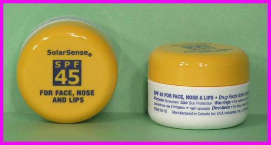 * 6 SolarSense SPF 45 SunScreen Solar Sense Face Nose * - Sunscreen