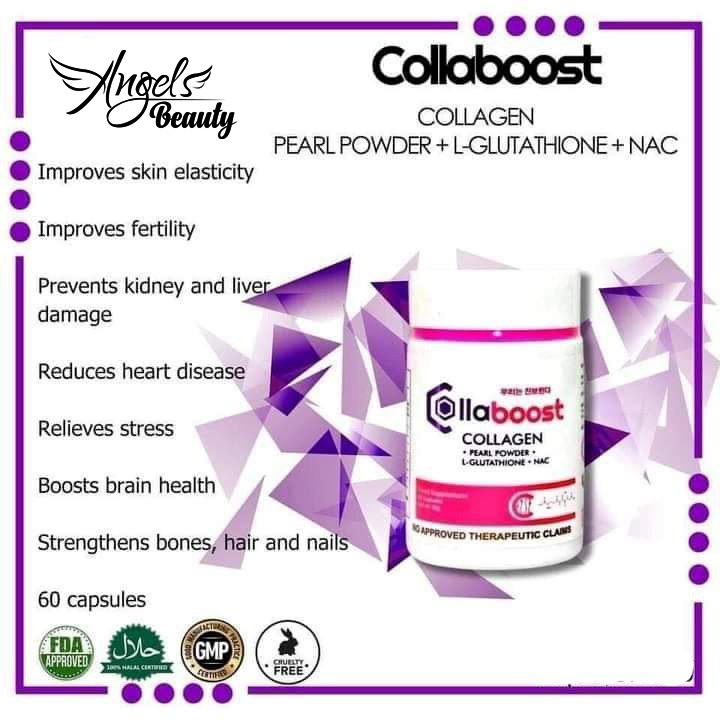 Collaboost Collagen Antioxidant L-Glutathione NAC Vitamin Daily ...