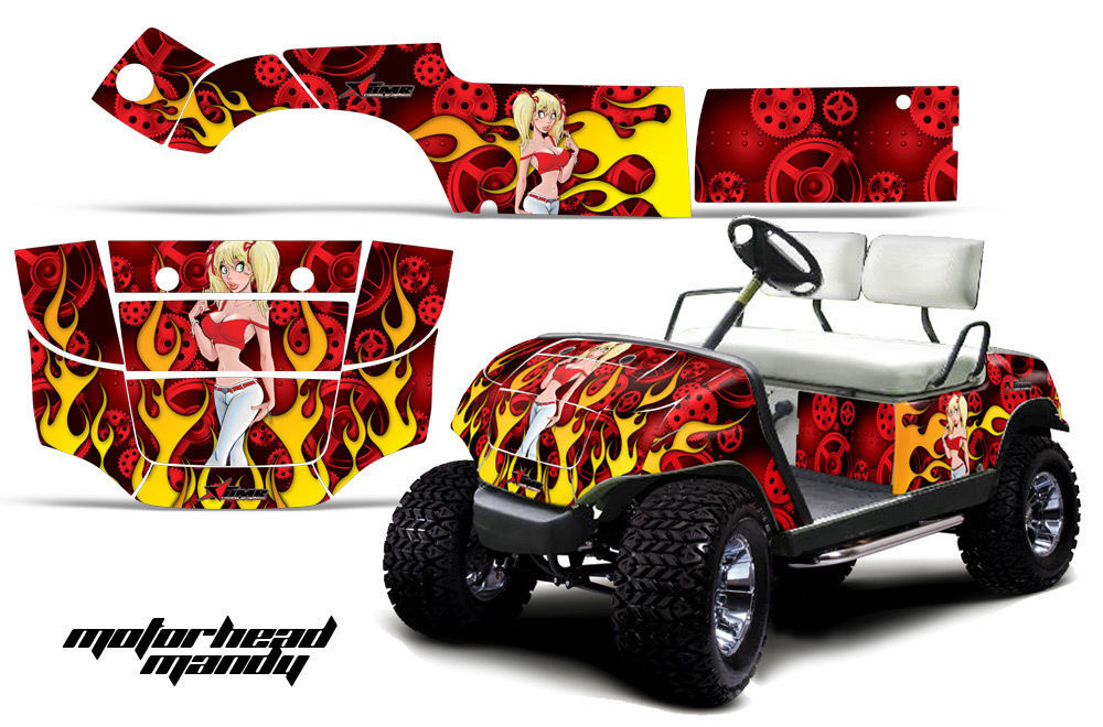 Cart Graphics Kit Decal Sticker Wrap For Yamaha Golf Car 19952006