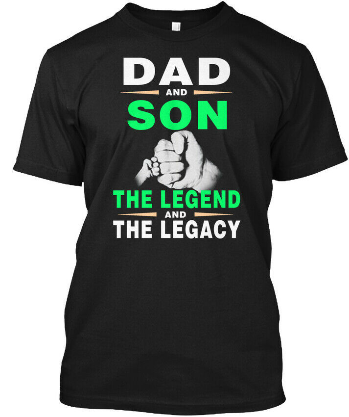 Dad And Son The Legend Legacy Hanes Tagless Tee T Shirt
