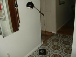 Vintage Mid Century Eyeball Floor Lamp, Black, 48&quot; Tall - $296.99