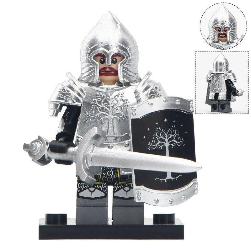 Gondor Soldier Infantry with Armor The Lord of the Rings Lego Minifigures Gift - Figures