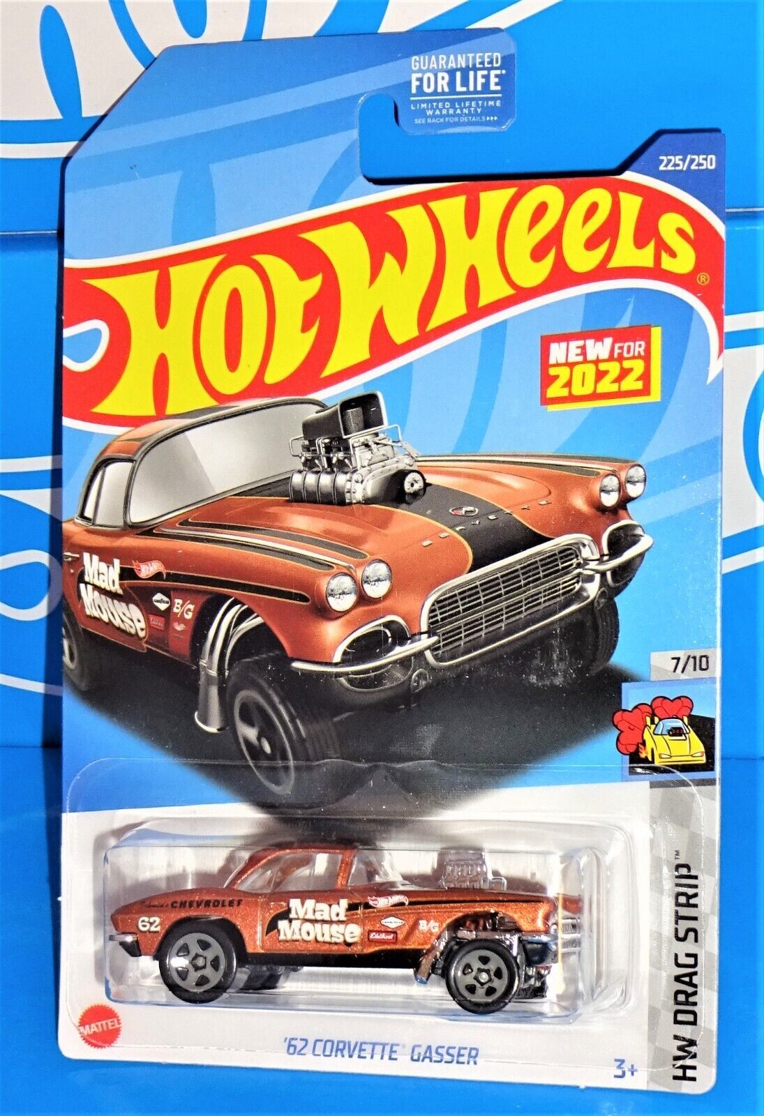 Hot Wheels New For 2022 Hw Drag Strip 225 62 Corvette Gasser Copper W 5sps Contemporary