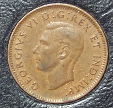 KM#32 1941 Canadian George VI Cent XF #0503 - $0.89