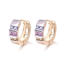 R hoop huggie earrings for women stone crystal cc earings fashion jewelry free shipping thumb200