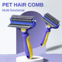 Hair Removal Comb for Dogs Cat Detangler Fur Trimming Deshedding Massage... - $28.99