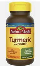 2 Nature Made Turmeric Curcumin  Supplement - 60 Capsules Each. Exp: 6-24 - $19.35