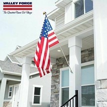 US American Flag Kit 3x5 Ft Made In USA Flag 6 Ft Steel Pole Bracket 4th... - £29.71 GBP