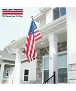US American Flag Kit 3x5 Ft Made In USA Flag 6 Ft Steel Pole Bracket 4th... - £29.82 GBP