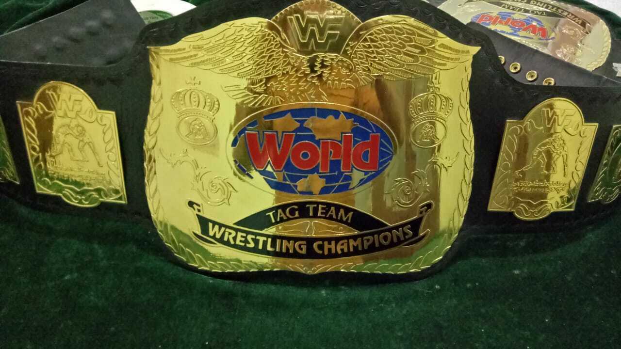 WWF Tag Team Wrestling Championship Belt.Adult Size. (4mm plates ...