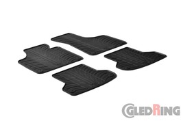 All Weather Rubber Floor Mats fits the 2004-2013 Audi A3 - 4 Pc Set - Black - $99.99