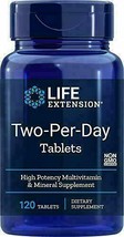 Life Extension Two-Per-Day Multi-Vitamins Tablets, 120 Tablets. - $21.73