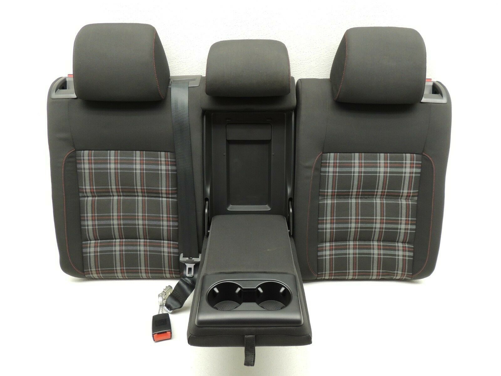 2011 Mk6 Vw Gti Plaid Cloth Bucket Bolster Seats Set Good 2 Door