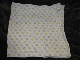 Carters Baby Girl Muslin Swaddle Blanket White Pink Green/Yellow Gray Flowers - $39.59