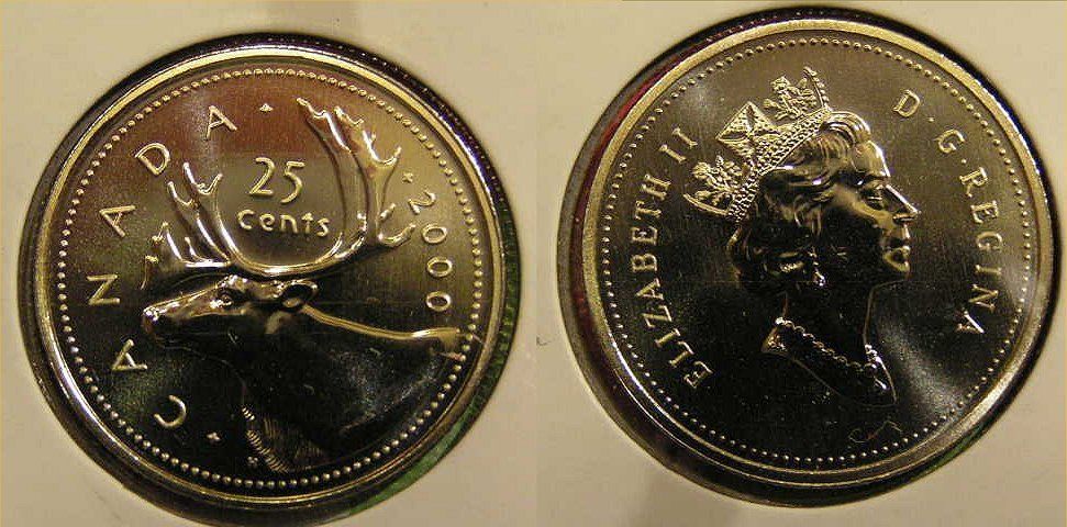 2005P CANADA 25 CENTS SPECIMEN QUARTER COIN 