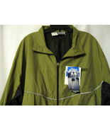 ASICS Windjammer Stowable Pocket Pack Jacket Reflective Strips Nylon Zip... - $39.60