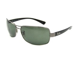 Ray Ban RB 3379 Polarized Metal Sunglasses, 004/58 Gunmetal / Green, 64mm #03V - $69.25
